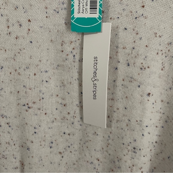 NWT STITCHES & STRIPES AARYA LONG SLEEVE CREWNECK SWEATER OFF-WHITE - M - Picture 4 of 10